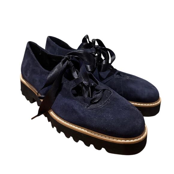 Ron White Daisy Oxford Cashmere Suede Oxfords Women's Size 38.5 (US 8) - Picture 1 of 6